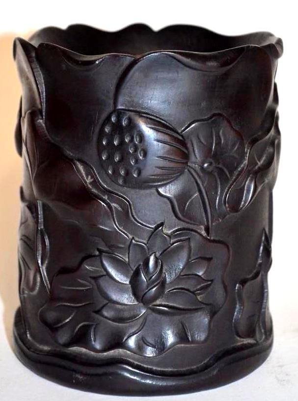 Chinese Carved Brush Pot (1 of 5)