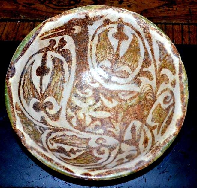 Antique Persian Pottery Bowl 14th Century (1 of 7)