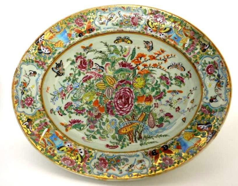 Three Antique Chinese Rose Canton Charger Table Stand (1 of 7)