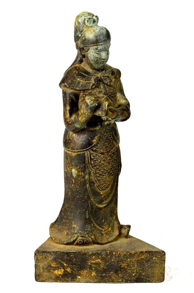 Chinese Bronze Standing Lohan (1 of 6)