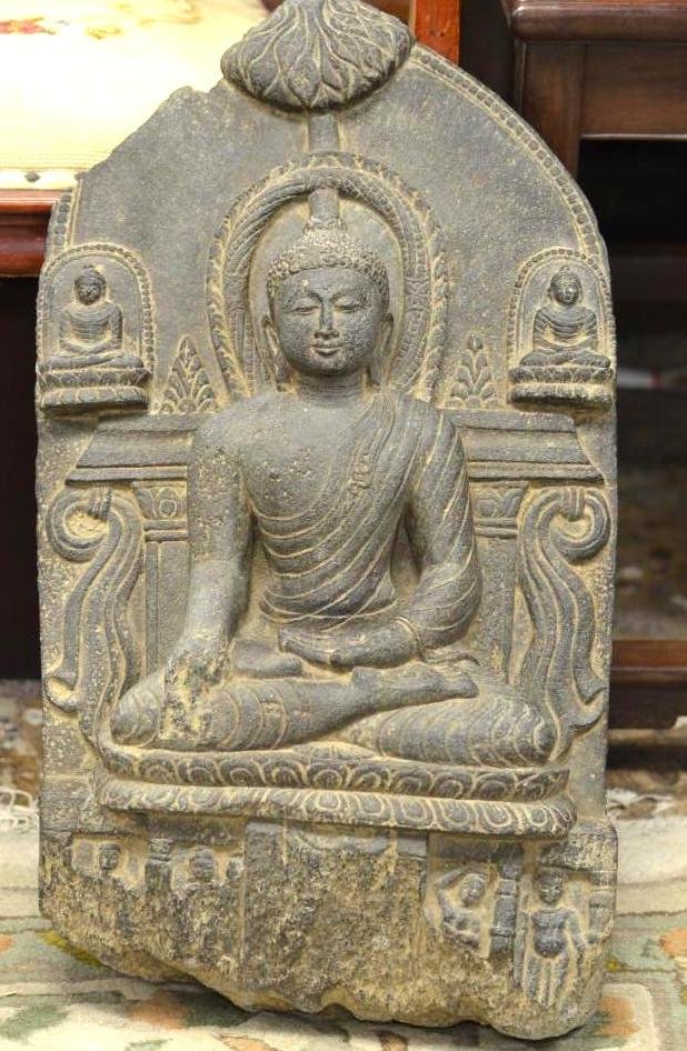 Antique Indian Stone Stele of Buddha (1 of 5)