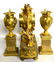 Antique French Bronze Clock Set in Empire Style - 8
