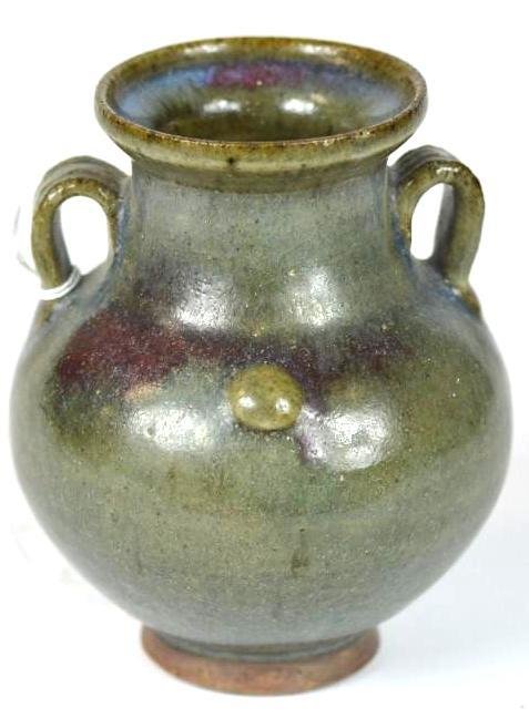 Chinese Junyao Glaze Porcelain Footed Vase (1 of 4)