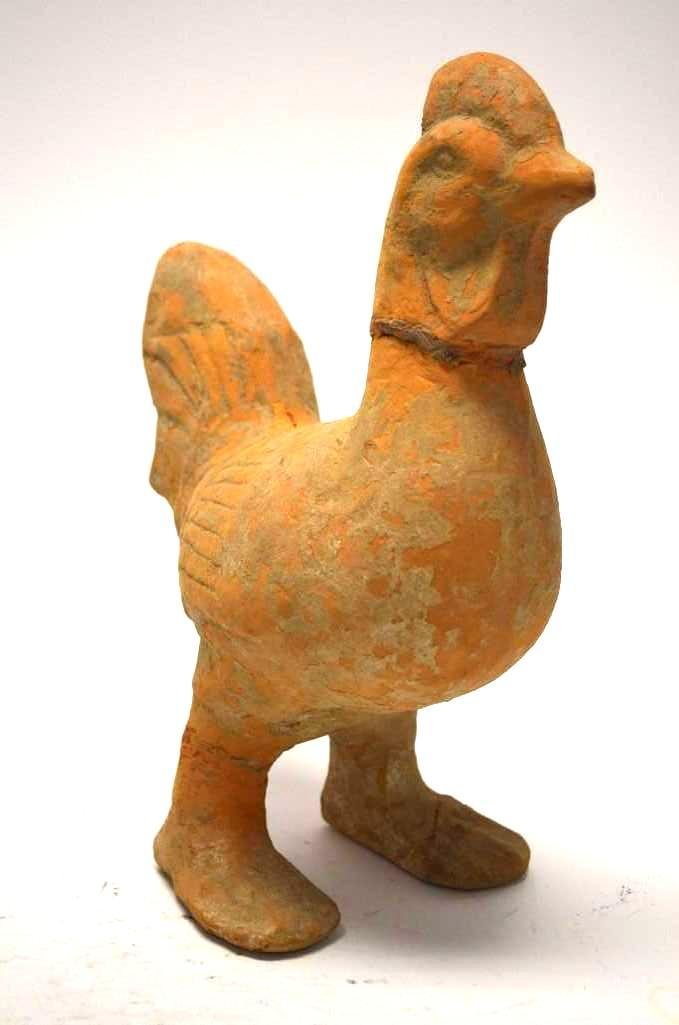Han Dynasty Red Clay Rooster (1 of 8)