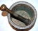 Antique Islamic Bronze & Silver Inlay Mortar & thistle - 4