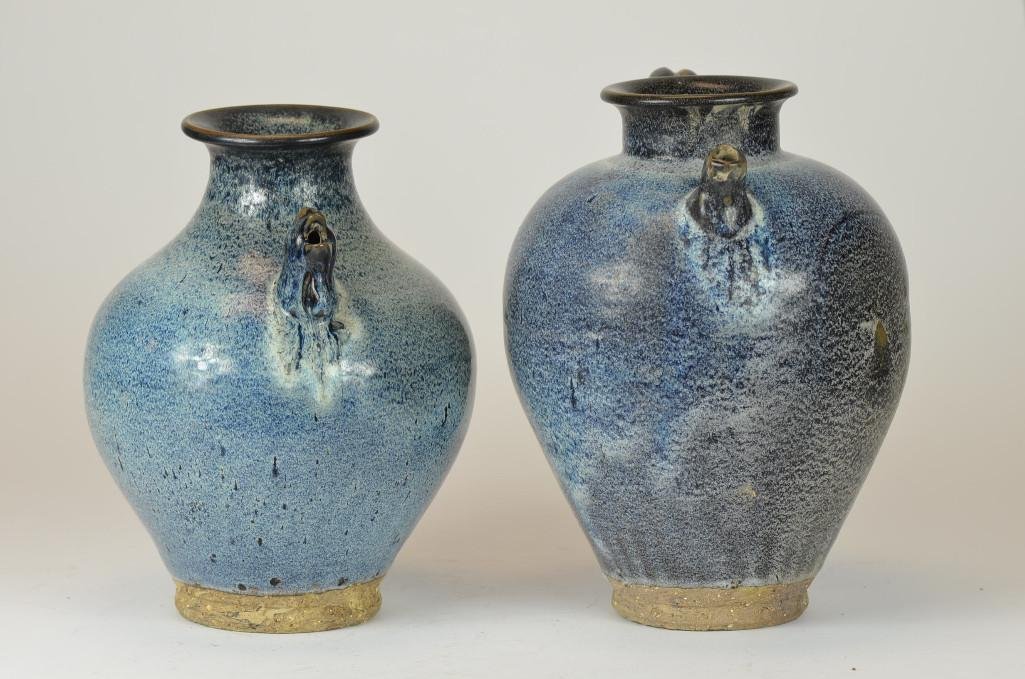 Two Chinese Junyao Glaze Vases (1 of 4)