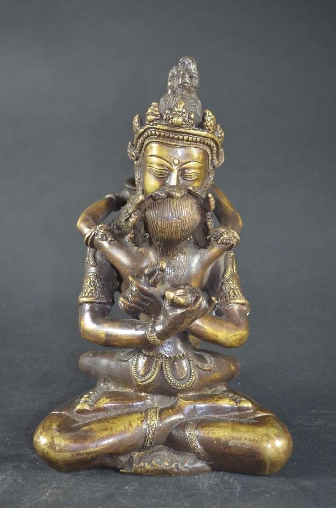 Chinese Gilt Bronze Seated Buddha (1 of 7)