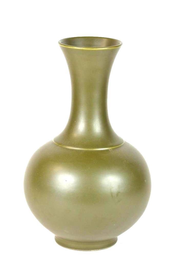 Chinese Tea Dust Glaze Porcelain Bottle Shape Vase (1 of 2)