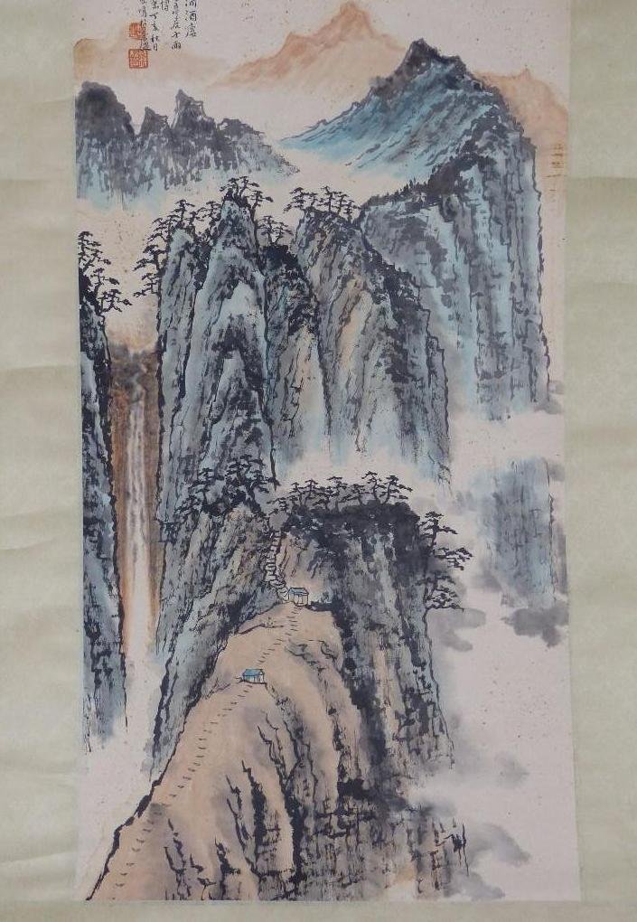 Two Chinese Scroll Paintings (1 of 9)