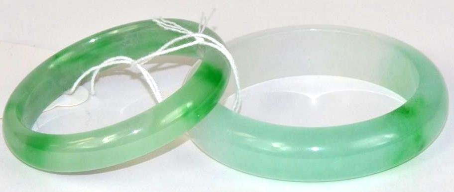 Two Chinese Jadeite Bangles (1 of 4)