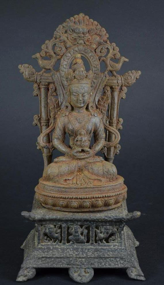 Cast Iron Seated Guan Yin (1 of 10)