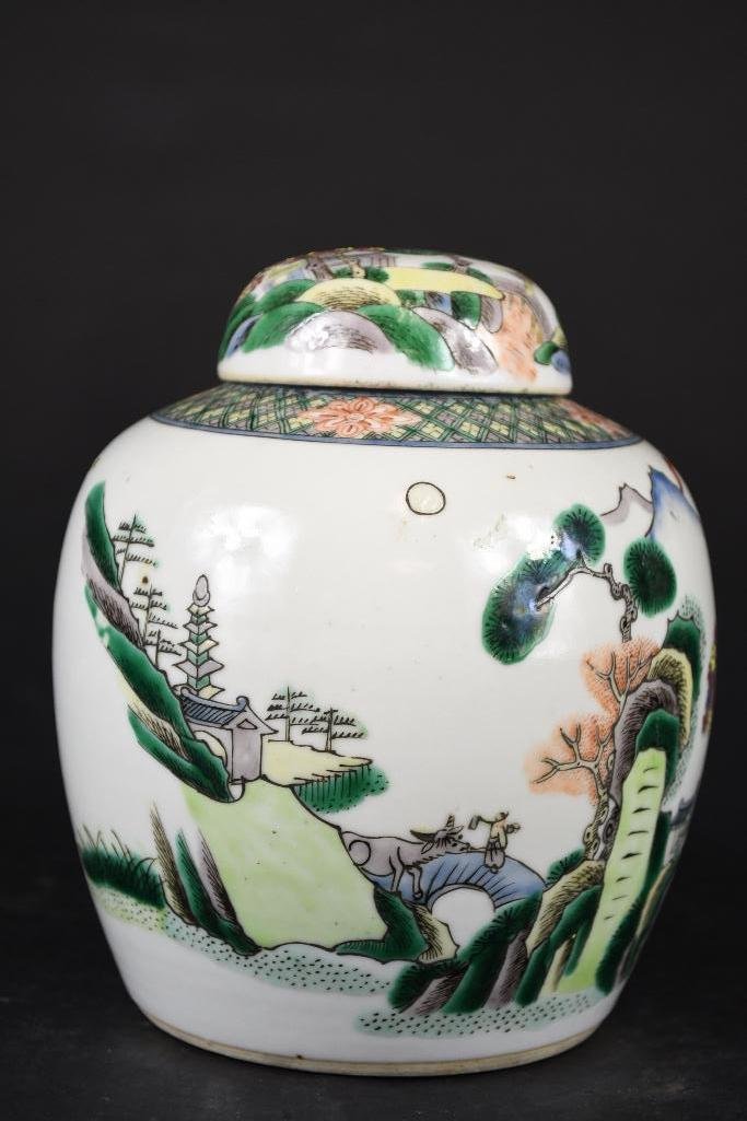 Chinese Porcelain Lidded Ginger jar (1 of 9)