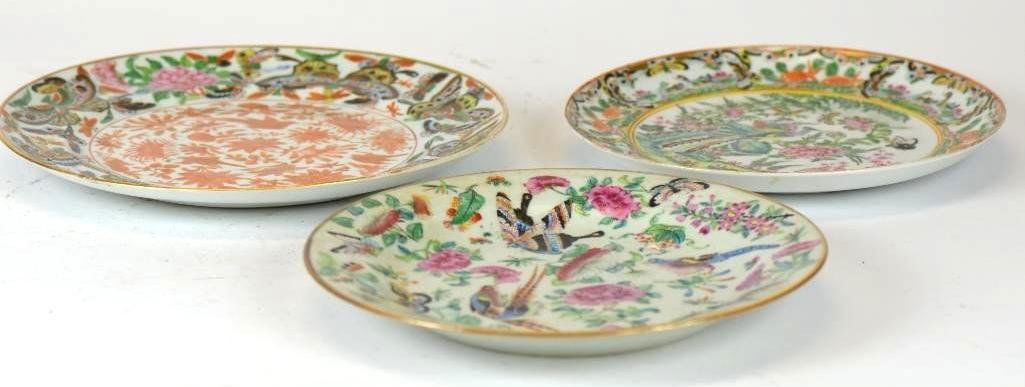 Three Chinese Porcelain Plates (1 of 10)