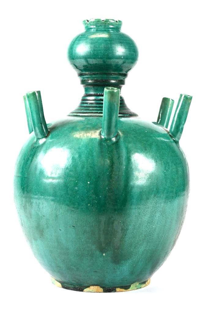 Chinese Green Glaze Incense Burner (1 of 10)