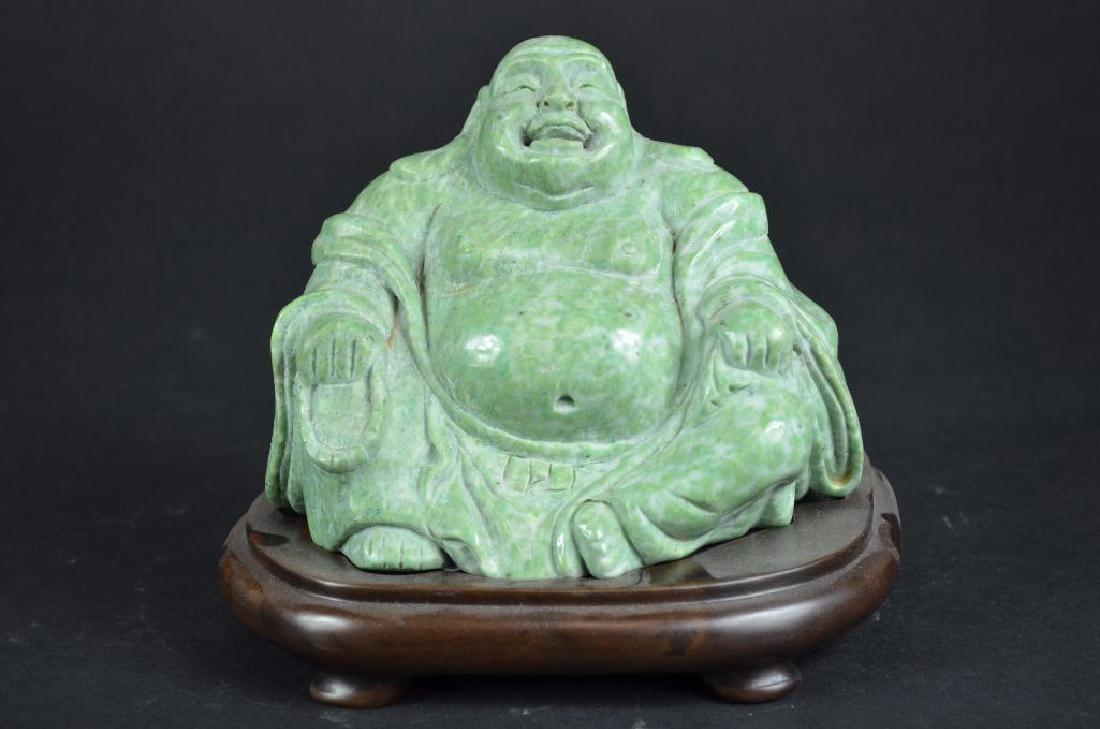 Chinese Apple Green Jade Buddha (1 of 10)