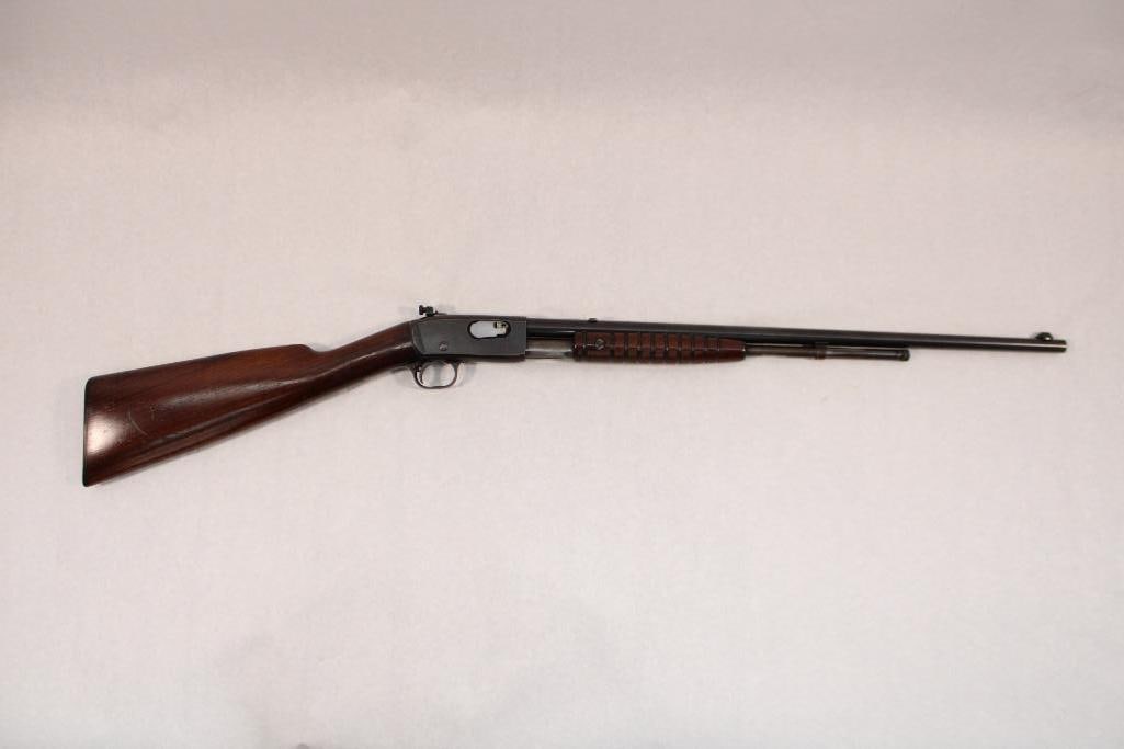 Remington Model 12 Slide Action Rifle: s.n.. 712865, .22 S-L-LR, Lyman 55R receiver sight. C&R (23-0378)