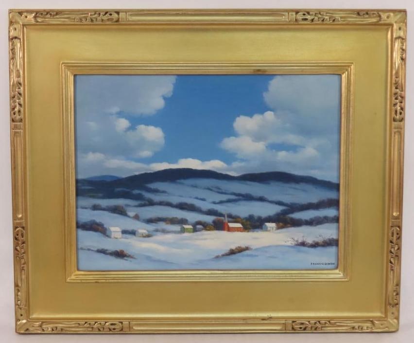 Francis Stillwell Dixon Oil on Canvas Painting (1 of 8)