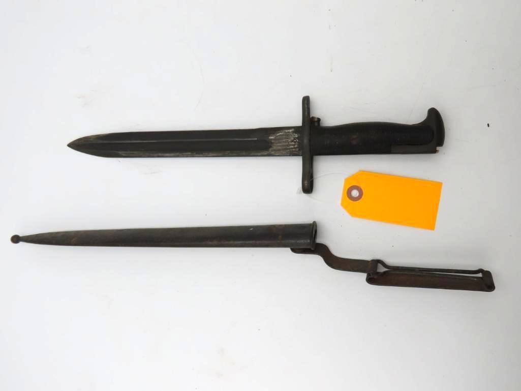 U.S. M1 Bayonet w/Krag Bayonet Scabbard (1 of 6)