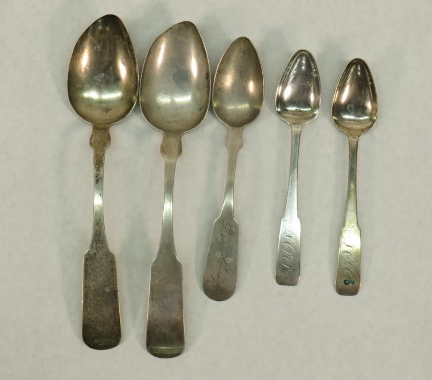 (5) Coin Silver Spoons (1 of 7)