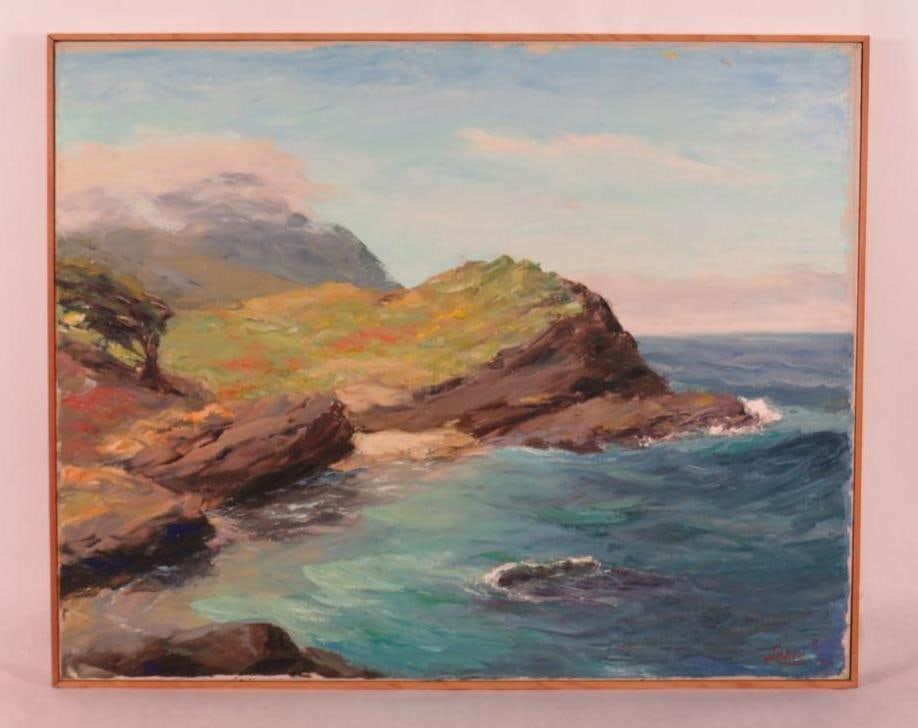 Arnold Lahee Oil on Canvas Painting (1 of 8)