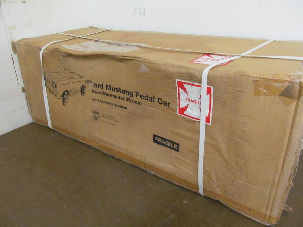 Unassembled Ford Mustang Pedal Car: in the original unopened 42" box