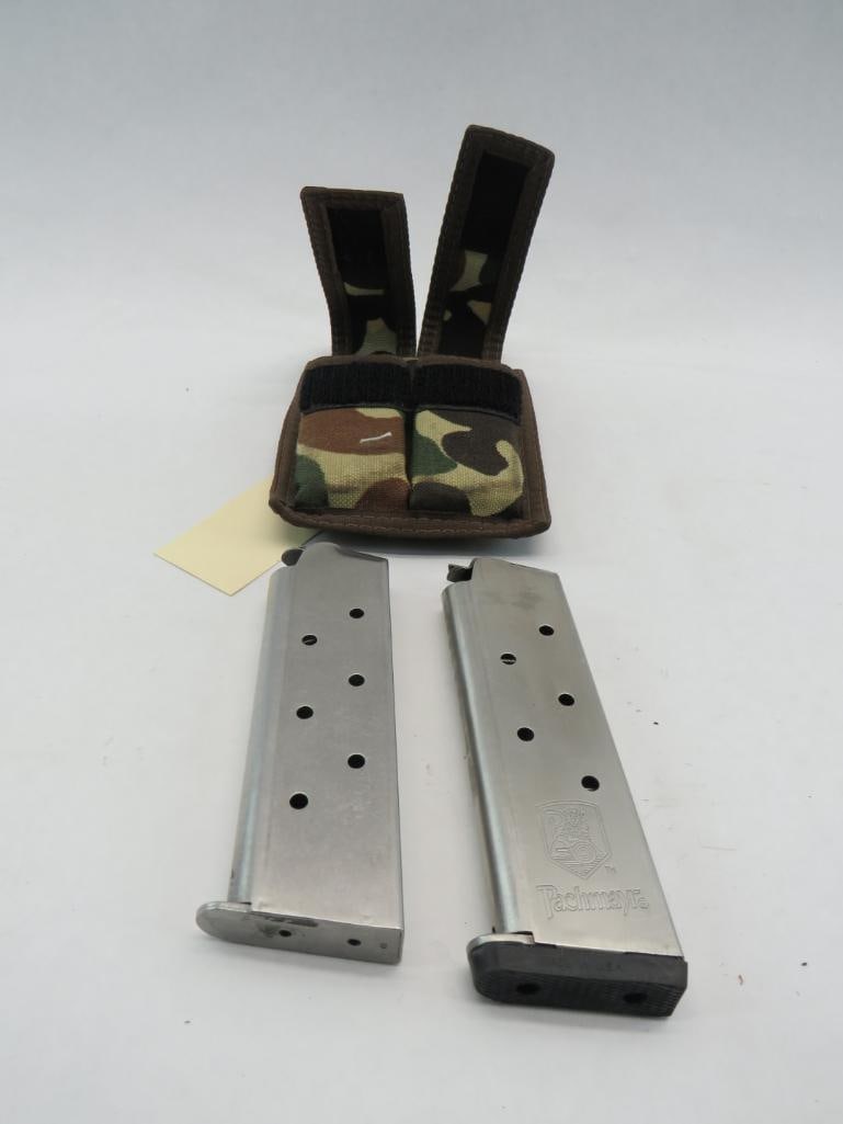 (2) 1911 .45 ACP Magazines and a Pouch (1 of 3)