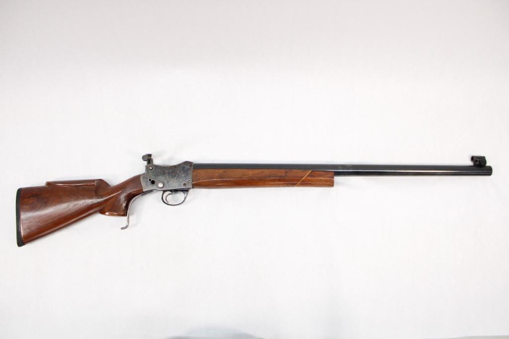 W.W. Greener Martini Custom Single Shot Rifle: no s.n., .45-70, 28" bull barrel, Redfield rear sight, Lyman globe front sight. C&R (24-0244)