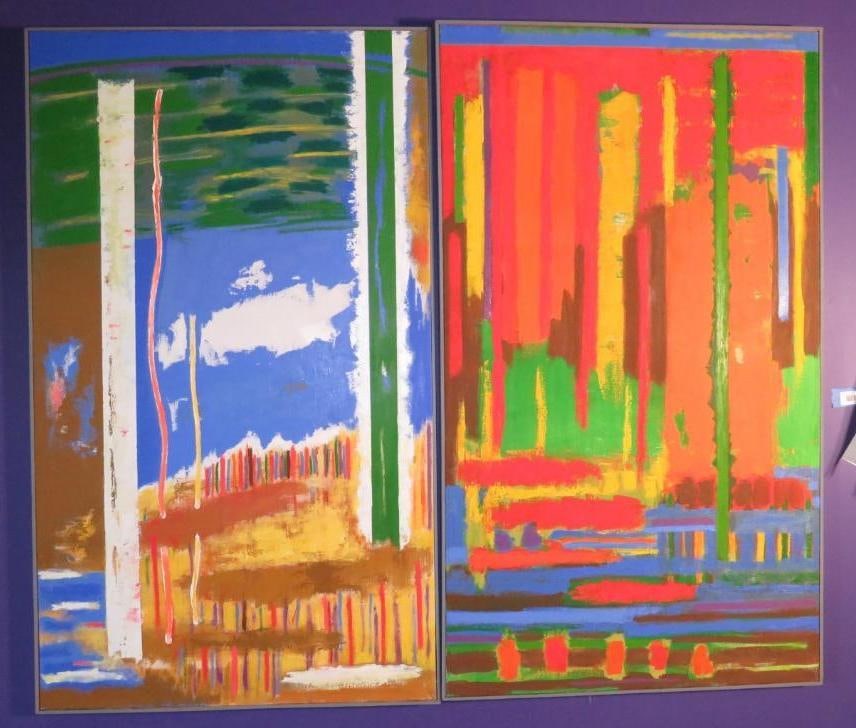 James Gahagan Oil on Linen Diptych Paintings (1 of 18)