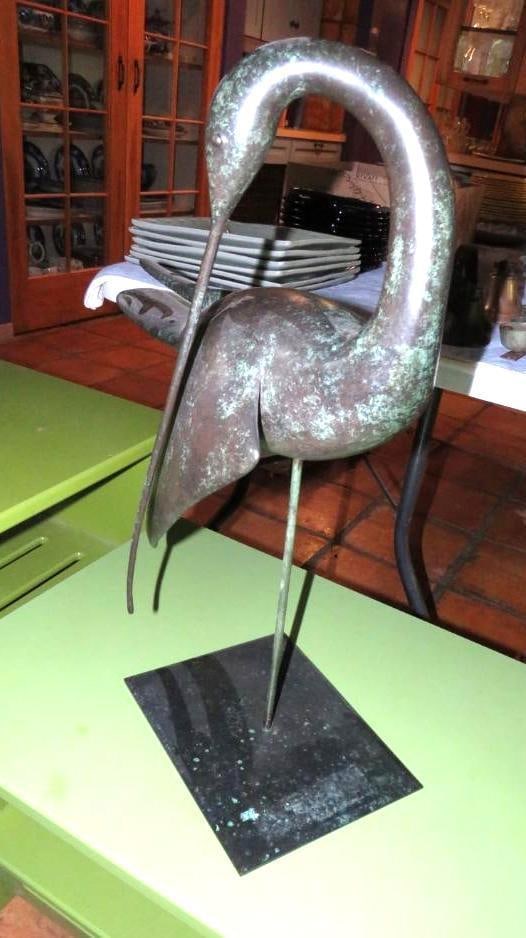 Guy Taplin "Preening Curlew" Bronze Sculpture (1 of 20)