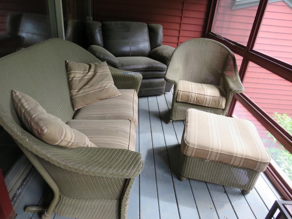 (3) Piece Wicker Furniture Set (1 of 7)