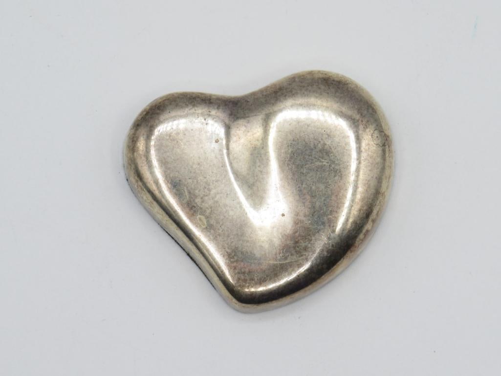 Elsa Peretti Tiffany Sterling Silver Heart Paperweight (1 of 7)