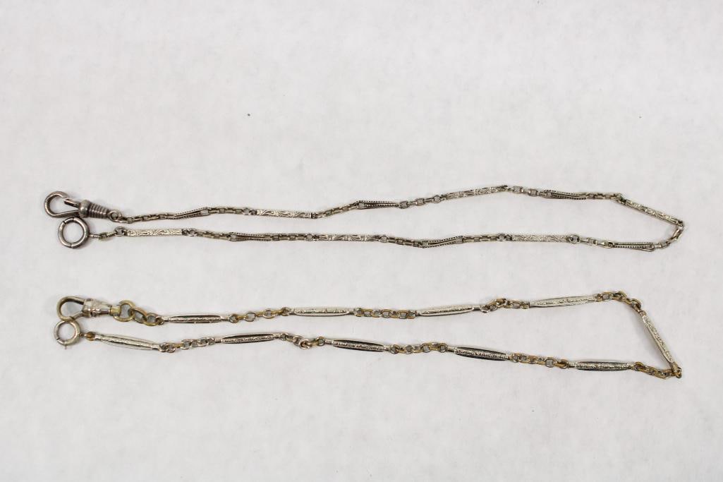 (2) Vintage Gold Filled Watch Chains (1 of 6)