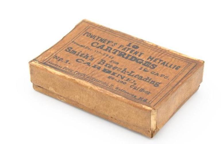 Antique "Poultney's Patent Metallic Cartridges" Box (1 of 6)