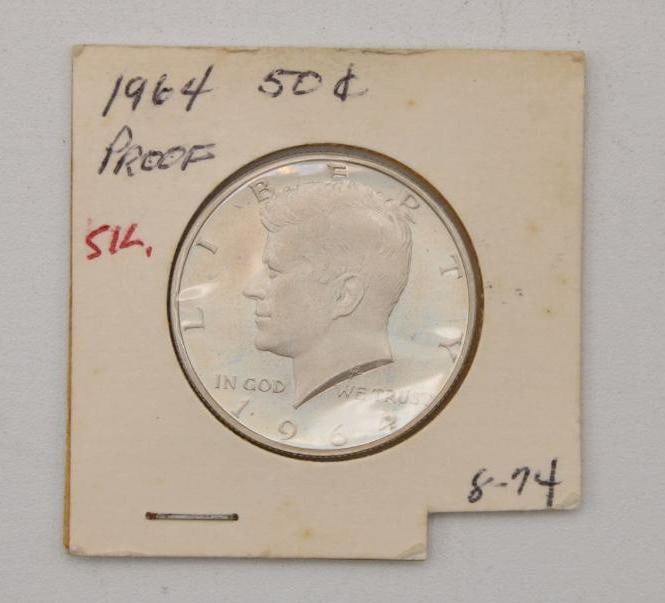 1964 U.S. Kennedy Half Dollar (1 of 10)