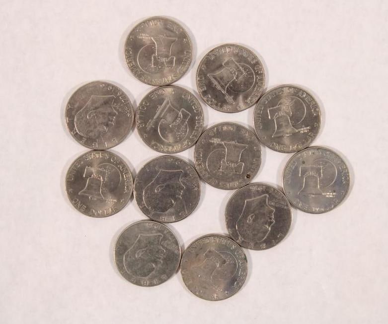 (12) U.S. Bicentennial Eisenhower Dollars (1 of 4)