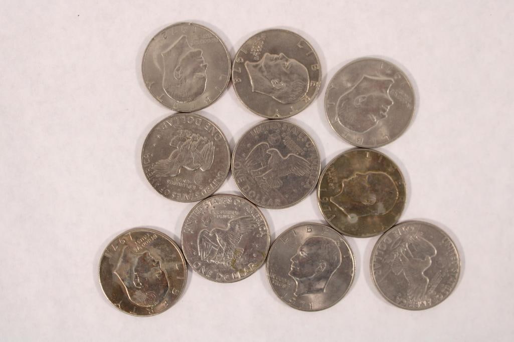 (10) U.S. Eisenhower Dollars (1 of 4)