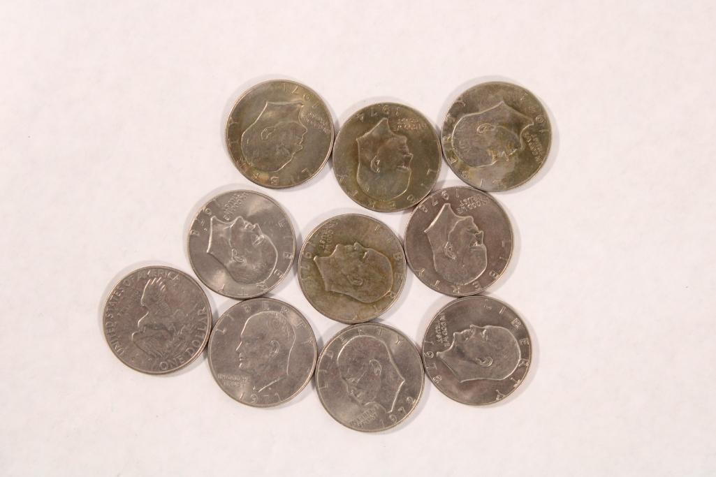(10) U.S. Eisenhower Dollars (1 of 5)