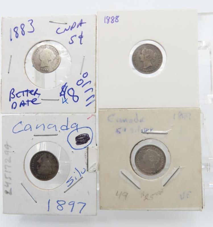 (4) Canada 5 Cents (1 of 9)