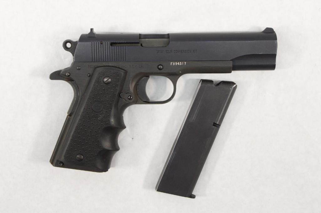 Federal Ordnance 1911 Semi-Automatic Pistol: s.n.. F894317, .22 LR, fitted w/ Jonathan Arthur Ciener 1911 A1 .22 LR conversion kit, w/ (1) magazine. Modern (24-0412)
