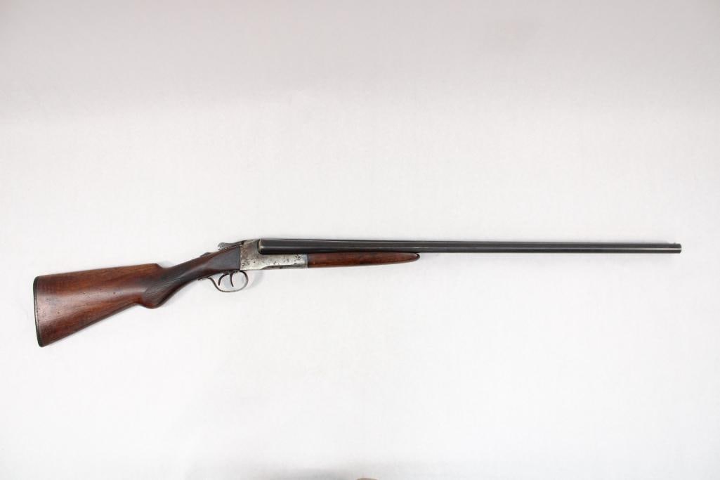 Lefever Nitro Special Side by Side Shotgun: s.n.. S109765, 20 Ga., 28" solid rib barrels, 2.5" chambers, modified and full chokes, extractors, lever does not center automatically (spring defect). C&R (24-0503)