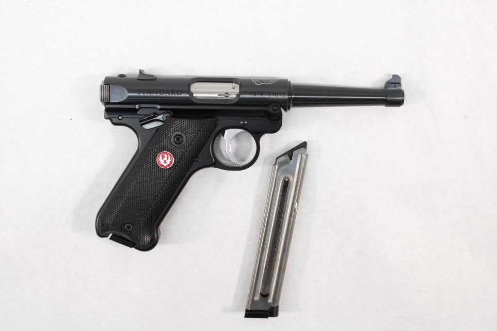Ruger Mark IV 70th Anniversary Edition Semi-Automatic Pistol: s.n.. 70TH-01015, .22LR, as new "never fired", w/ (2) magazines, in factory presentation box. Modern (24-0347)