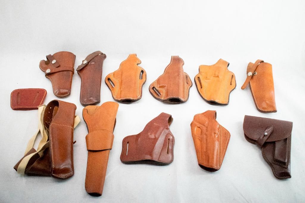 (10) Leather Handgun Holsters (1 of 11)