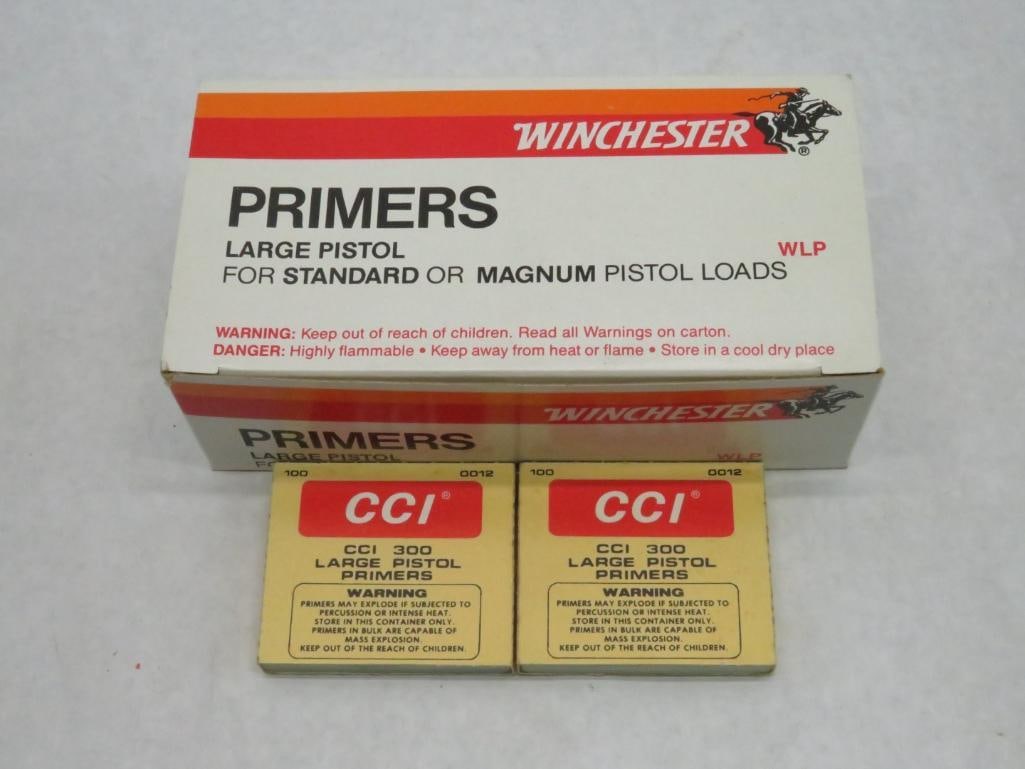 (1000) +/- Large Pistol Primers: .