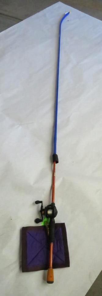7' Wild Orange Carrot Stix Fishing Rod w/ Lew's Classic PRO Reel (1 of 7)