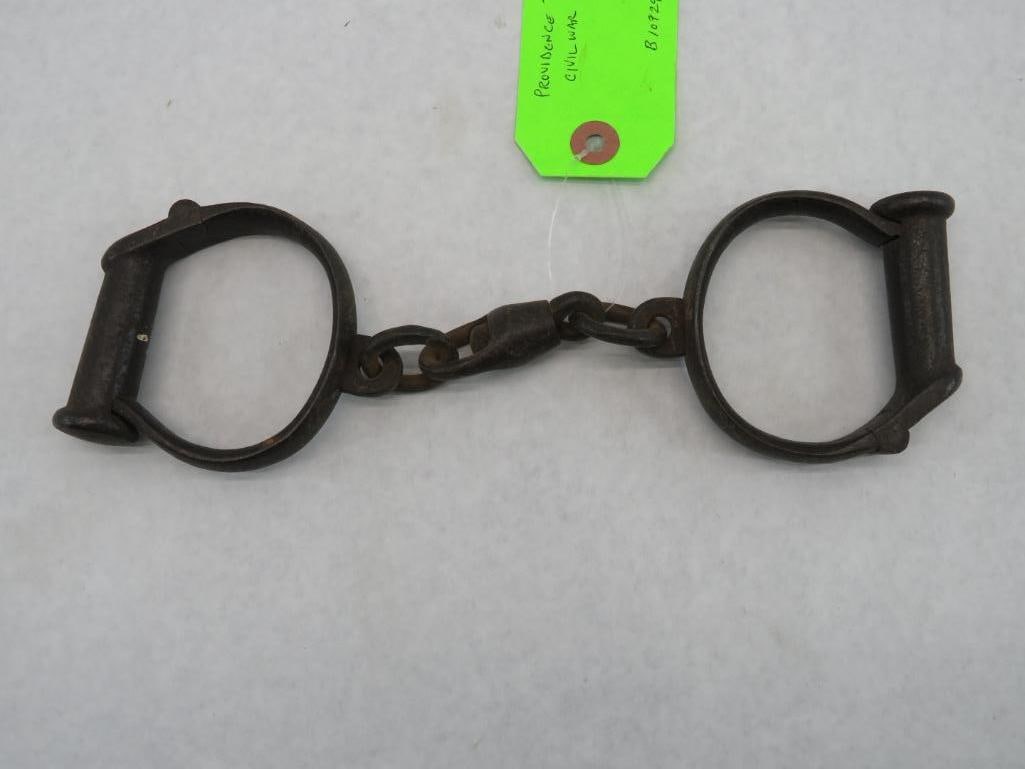 Pair of Providence Tool Co. Handcuffs Ca. Civil War (1 of 3)
