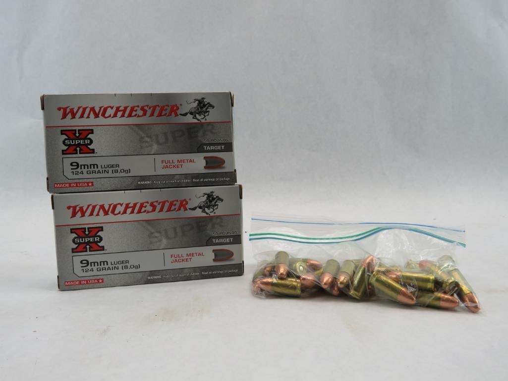 (130) +/- 9mm Luger Cartridges (1 of 5)