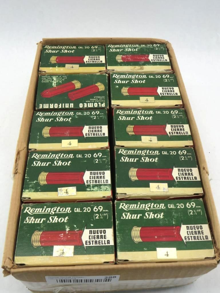 (10) Boxes of Vintage Remington Shur Shot 20 Ga. Shotgun Shells (1 of 2)