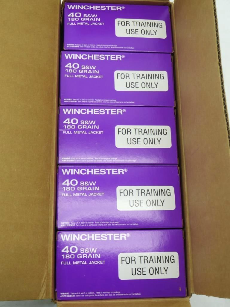 (10) Boxes of 50 Winchester .40 S&W Cartridges (1 of 2)
