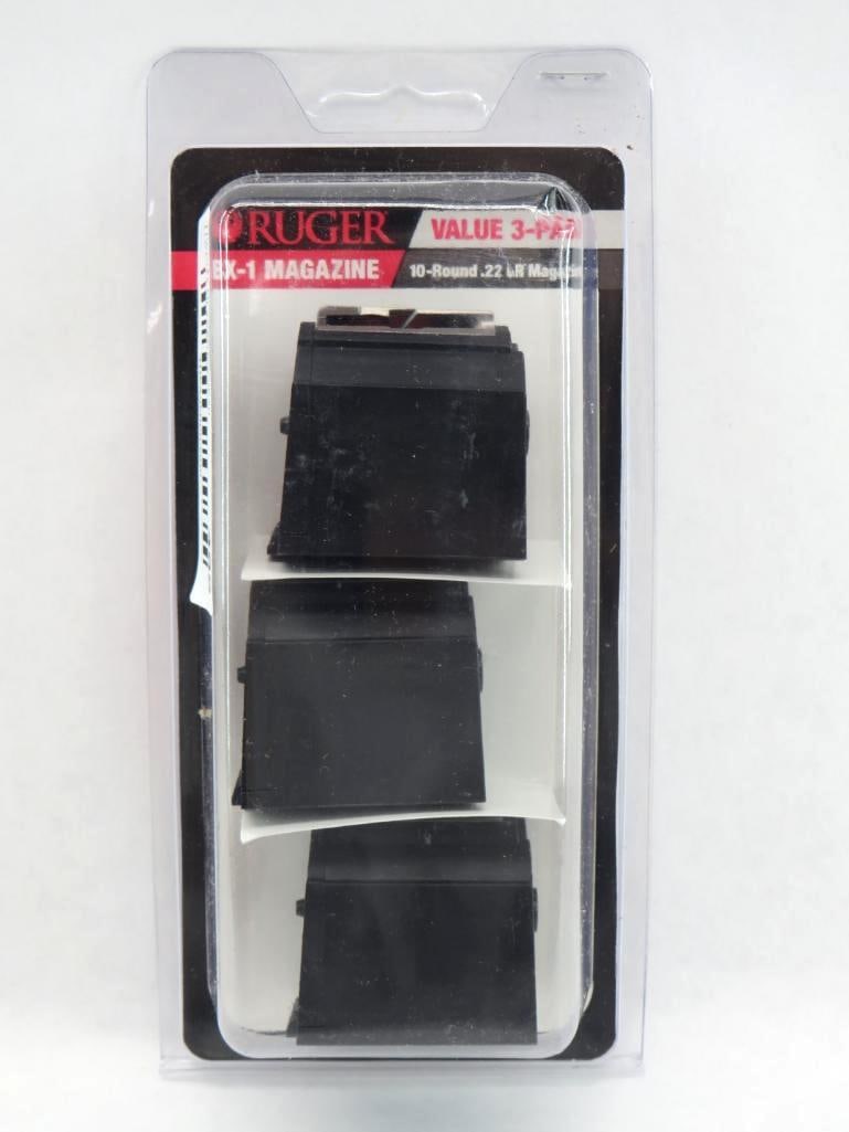 (3) Ruger 10/22 10 Round .22 LR Magazines (1 of 2)