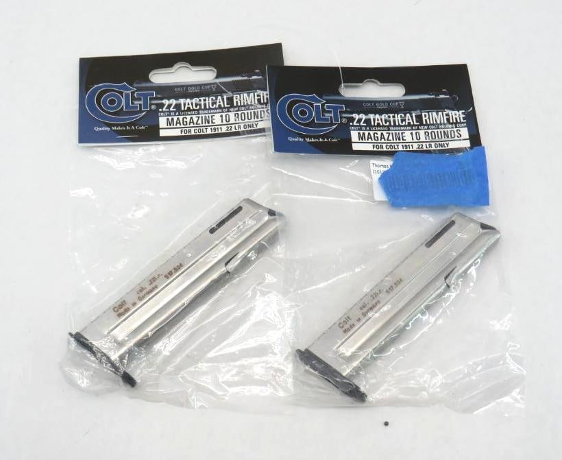 (2) Walther Colt 1911 10 Round .22 LR Magazines (1 of 1)